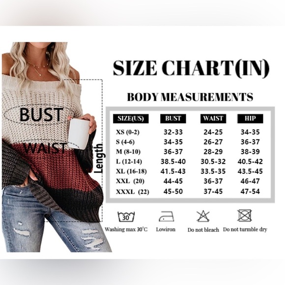 🆕Colorblock Off-Shoulder Sweater - Picture 2 of 2